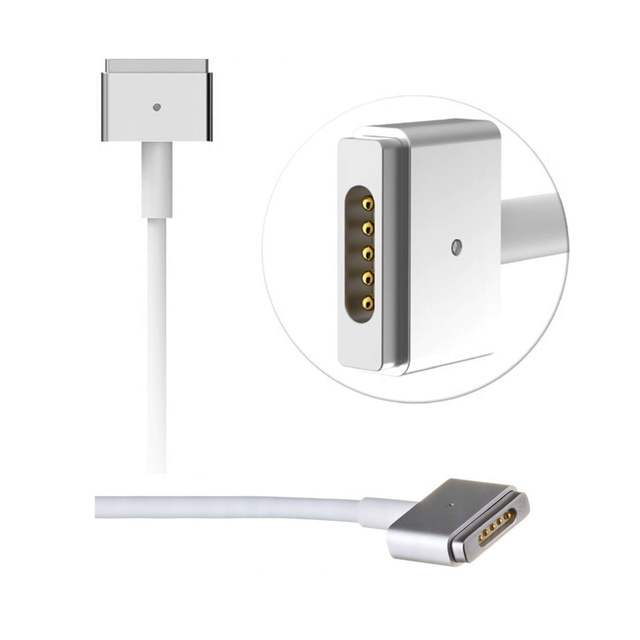Apple MacBook Air Pro MagSafe 2 T-Typ 85W Alogy Ladegerät Weiß