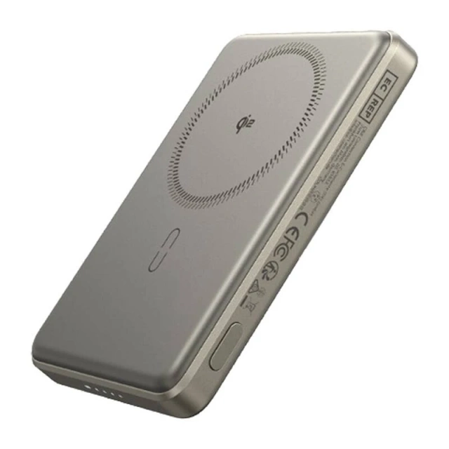 ESR Qi2 MagSlim 5000mAh 15W magnetická powerbanka Sand