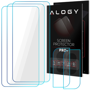 Gehärtetes Glas 9H 3x für den Bildschirm 2x für das Objektiv Alogy Glass Pack Kamera für Galaxy S22