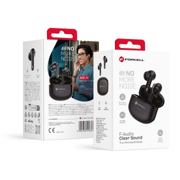 Bezdrôtové slúchadlá Forcell F-Audio TWS Clear Sound, čierne
