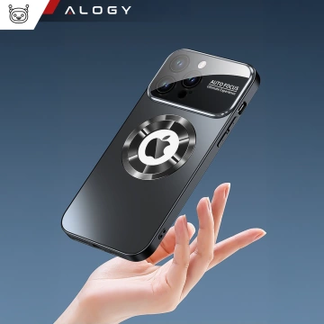 Apple iPhone 16 Pro Hülle Alogy MagSafe LuxeShield™ Hülle mit Linsenschutz für MagSafe Graphitschwarz