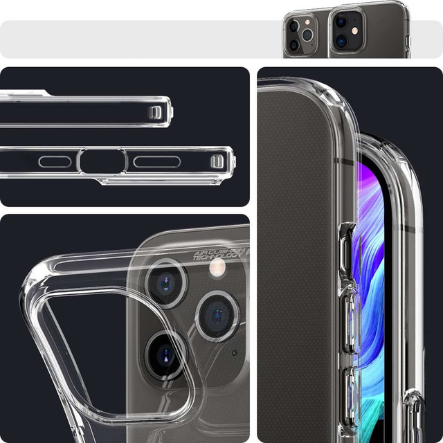 Etui Spigen Liquid Crystal для Apple iPhone 12/ 12 Pro 6.1 Crystal Clear