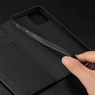 Шкіряний чохол Dux Ducis Hivo з RFID для iPhone 16 Pro, чорний