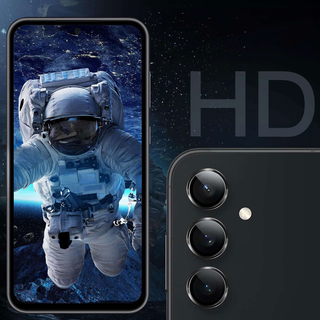 Glas für Samsung Galaxy S24 Kameraabdeckung Objektiv 3mk Lens Protection Pro Schwarz Schutzhülle