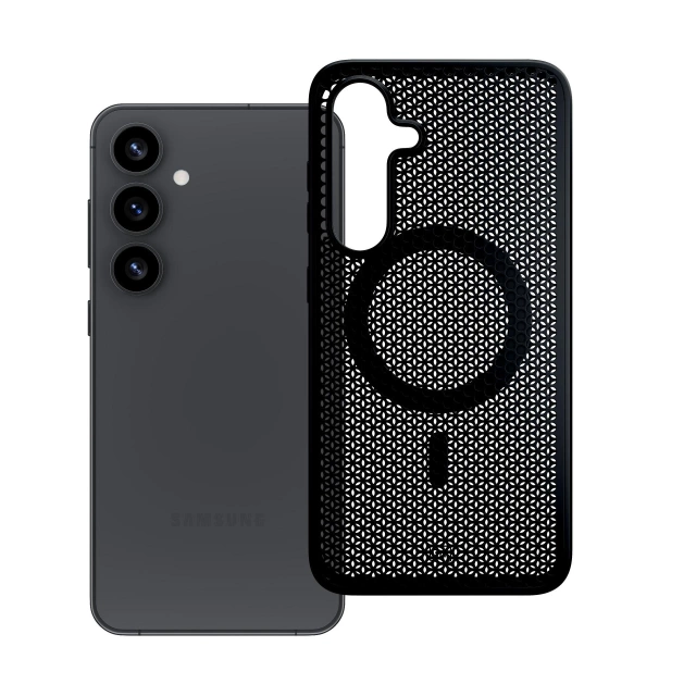 Etui für Samsung Galaxy S25 3mk COOLing MagCase MagSafe Schwarz