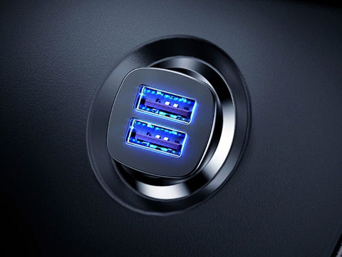 Baseus QC 2x USB 30W ultra-fast car charger black