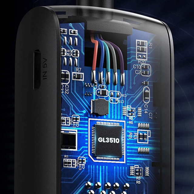 Перехідник 4в1 HUB UGREEN USB на 4x USB 3.0 Black