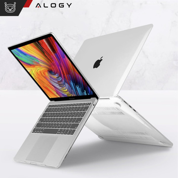 Pouzdro pro Macbook Air 15 M2 2023 A2941 Pouzdro Kryt pouzdra Čirý Alogy Pevný kryt Transparentní