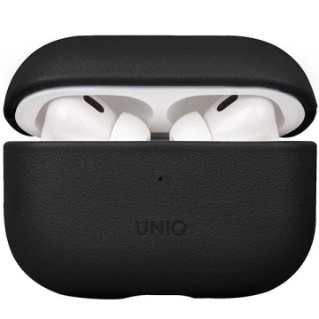 Protective case for UNIQ Terrado AirPods Pro 2nd gen. Genuine Leather black/dallas black