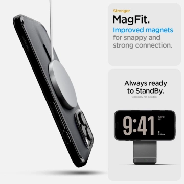 Puzdro Spigen Ultra Hybrid “T” Mag MagSafe iPhone 16 Pro Max Frost Black