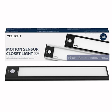 Wardrobe lamp with motion sensor Yeelight Closet Light 20cm (Black)