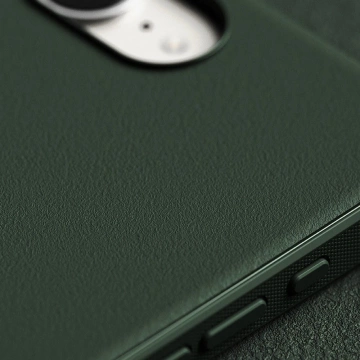 Чохол-кільце Etui Ringke Onyx Magnetic MagSafe для iPhone 16e темно-зеленого кольору