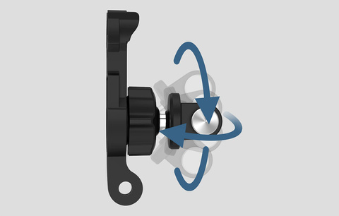 Dvojitý J-hook Mount pro GP-BPM-005 Telesin Belt pro 360° sportovní kamery (GP-BPM-004)