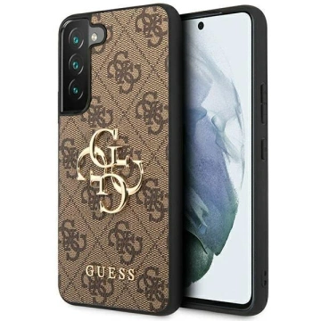 Etui Guess GUHCS23S4GMGBR для Samsung Galaxy S23 S911 бронзовий/коричневий твердий корпус 4G з великим металевим логотипом