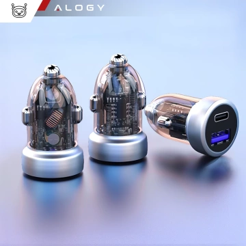 Nabíjačka do auta s rýchlym nabíjaním QC3.0 PowerDelivery PD Alogy Car Charger 33W USB USB-C