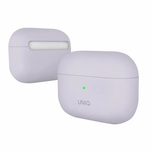 Захисний чохол для навушників UNIQ Lino case для Apple AirPods Pro Silicone lavender/lilac lavender