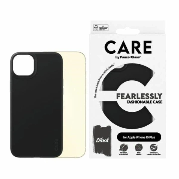 Etui do iPhone 15 Plus CARE von PanzerGlass Furchtlos modisches Schwarz