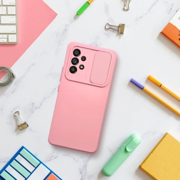 Puzdro SLIDE pre SAMSUNG A34 5G svetlo ružové