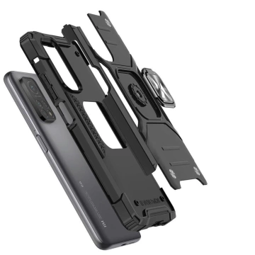 Wozinsky Ring Armor armored hybrid case cover with magnetic holder for Samsung Galaxy A03s black