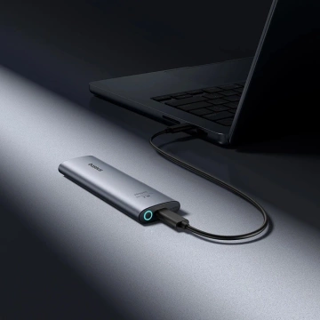 Корпус для SSD-накопичувача Baseus FlyJoy M.2 NVMe 10 Gb/s – сірий, до 8 ТБ