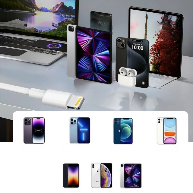 Кабель Apple USB-C до Lightning 1M