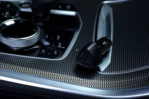 Autonabíjačka FORCELL F-ENERGY Carbon CC50-2C 2 x Type-C PD 3A 40W
