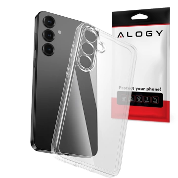 Průhledný kryt pro Samsung Galaxy S25 Plus, zvýšené okraje, perfektní padnutí, PC TPU, kryt Alogy HybridShield™