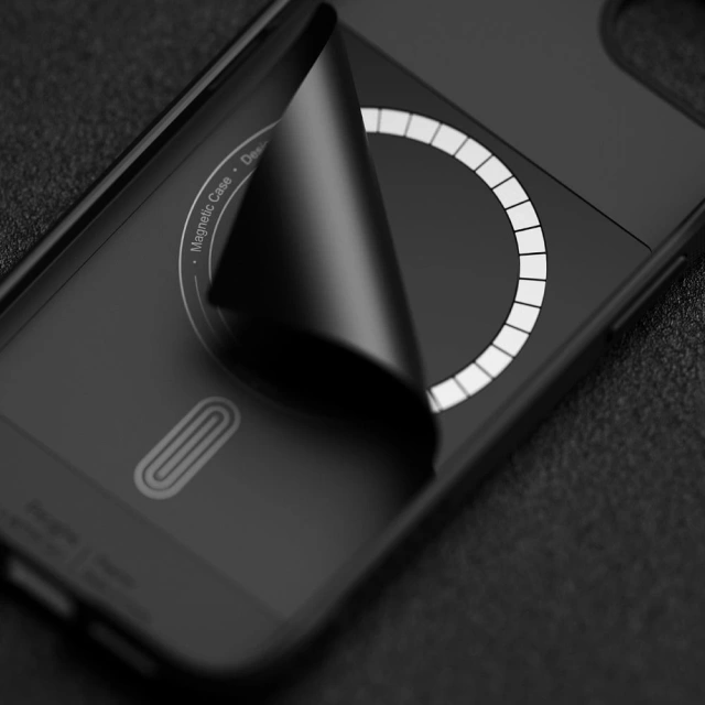Чохол-кільце Etui Ringke Onyx Magnetic MagSafe для iPhone 16e чорного кольору