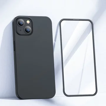 Joyroom 360 Full Case Cover pro iPhone 13 Zadní a přední kryt Tvrzené sklo černé (JR-BP927 černé)