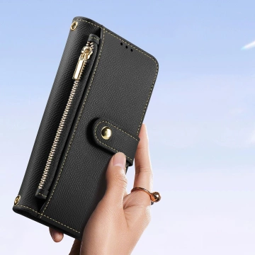 iPhone 15 Pro Max Dux Ducis Lawa Wallet Mag Leather Case Black