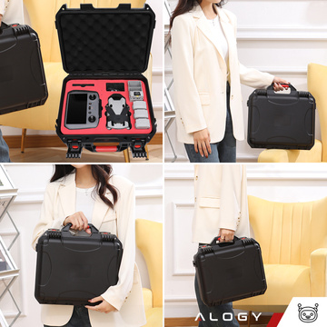 Case for DJI Mini 4 Pro, Mini 3 Pro, Mini 3 Drone Case Cover Controller Alogy Hard Case Black