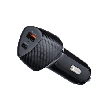 Forcell Carbon Car Charger 38W PD QC USB-C USB 2x Fast