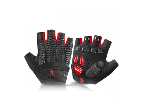 M RockBros S169BR-M велосипедні рукавички без пальців чорні