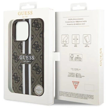 Etui Guess GUHMP13XP4RPSW для iPhone 13 Pro Max 6.7 твердий чохол 4G Printed Stripes MagSafe