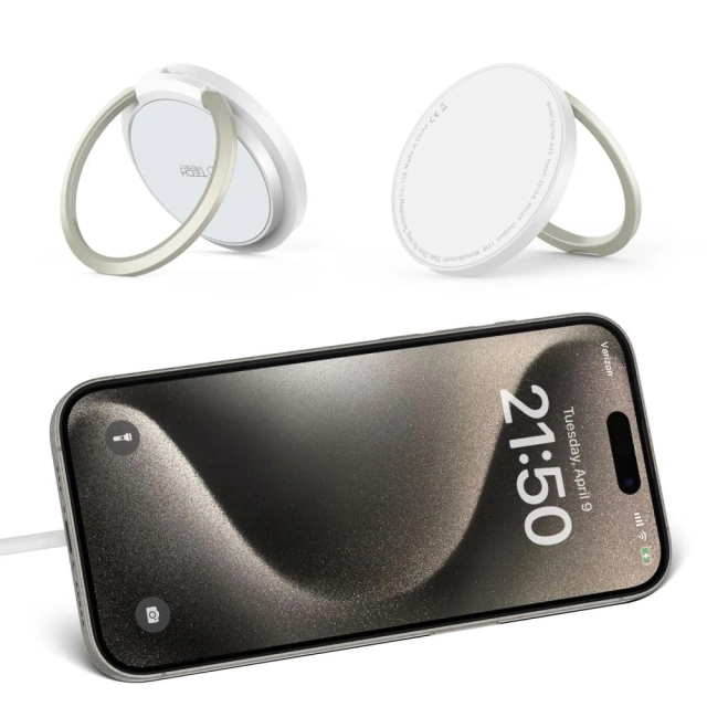 Ładowarka MagSafe Tech-Protect QI15W-A33 Biała 15W Stojak