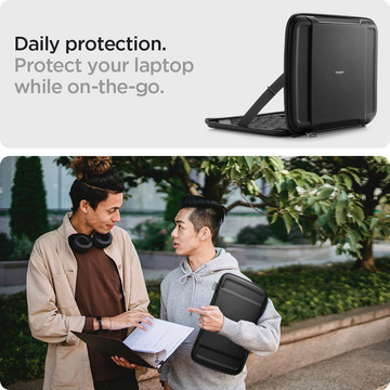 Etui Spigen Rugged Armor Pouch "PRO" do notebooku 13-14 Black