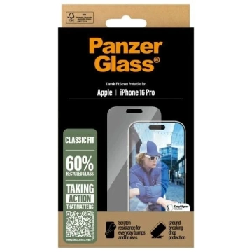 Загартоване скло для iPhone 16 Pro PanzerGlass Screen Protector Classic Fit