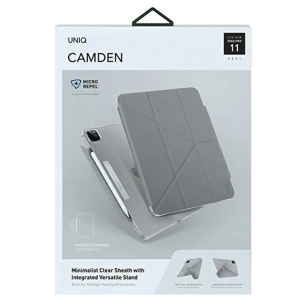 UNIQ Camden Tablet Case for iPad Pro 11" (2021) grey/fossil gray Antimicrobial