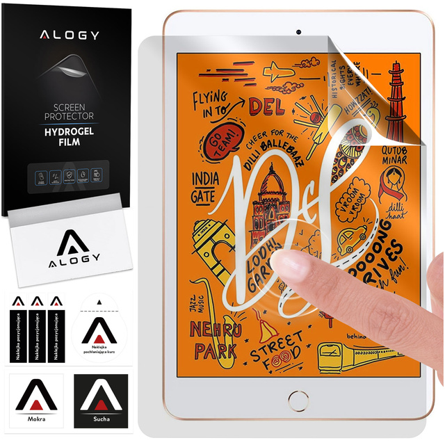 Hydrogelová ochranná fólie na tablet pro Apple iPad Mini 5 2019 7.9 5. gen. Alogický hydrogel