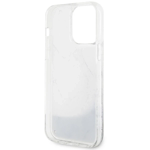 Etui Guess GUHCP14XLCSGSGH pro iPhone 14 Pro Max 6,7" pevné pouzdro Liquid Glitter Marble