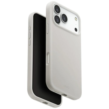 Etui Ochronne do iPhone 17 Pro Max UNIQ Lino Magclick Light Grey