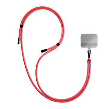 Univerzální šňůrka na chytrý telefon 3mk EasyClip Red (černá)