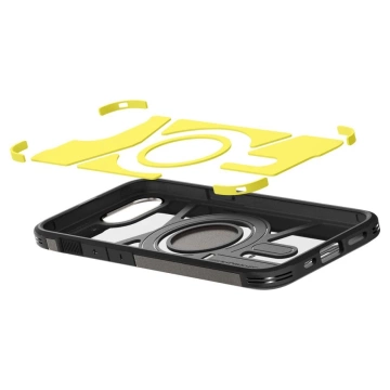 Чохол для iPhone 16E Spigen Tough Armor Mag MagSafe Gunmetal