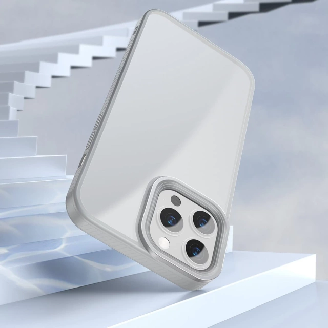 Baseus Crystal Phone Case Armored Case pro iPhone 13 Pro s šedým gelovým rámem (ARJT000413)