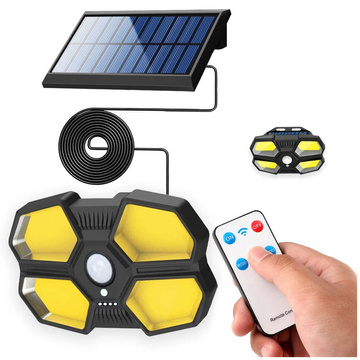 Waterproof solar wall lamp 180 COB LED with PIR Pilot motion sensor