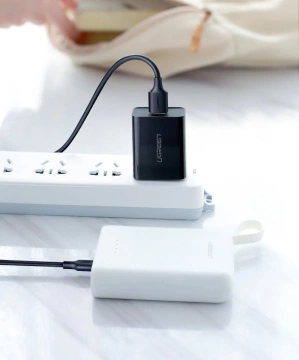 Ugreen Kabel USB - Micro USB 2.4 A 480 Mbps 1.5 m schwarz (US289 60137)