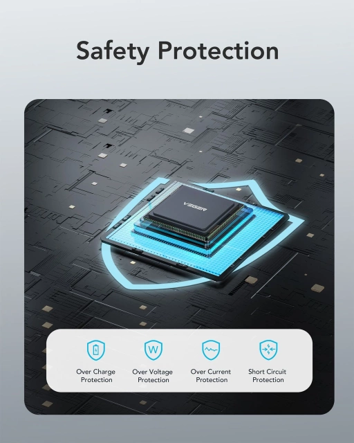 Powerbank Externá batéria VEGER L20S - 20 000mAh LCD Quick Charge PD 20W čierna (VP2039PD / W2039PD )