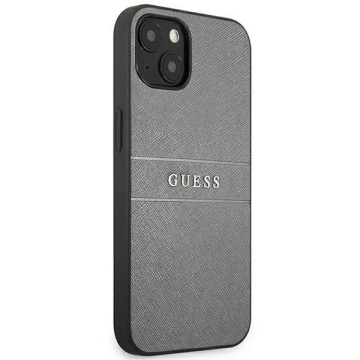 Guess GUHCP13SPSASBGR iPhone 13 mini 5,4" szary/grey Saffiano remienok