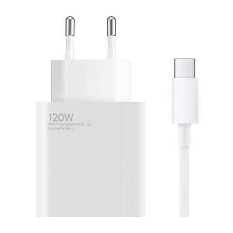 Надшвидкісний зарядний пристрій Xiaomi GaN потужністю 120 Вт з кабелем USB-C для смартфона та ноутбука