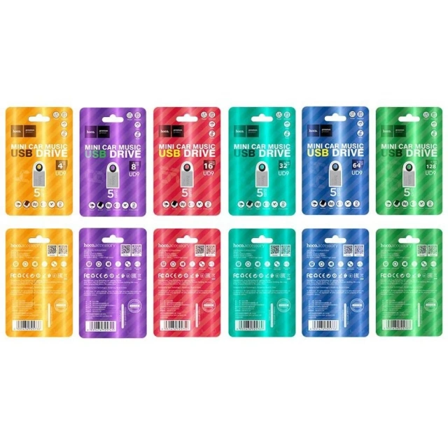 HOCO Pendrive Mini UD9 16GB USB 2.0 Compact s otvorem pro klíčenku